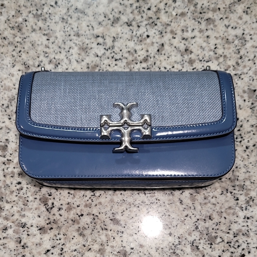 Tory Burch Blue Shoulder/ Clutch Bag
